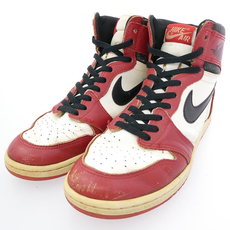 ナイキ 【観賞用】85年製 オリジナル AIR JORDAN 1 CHICAGO エアジョーダン1 シカゴ スニーカー 買取実績 画像