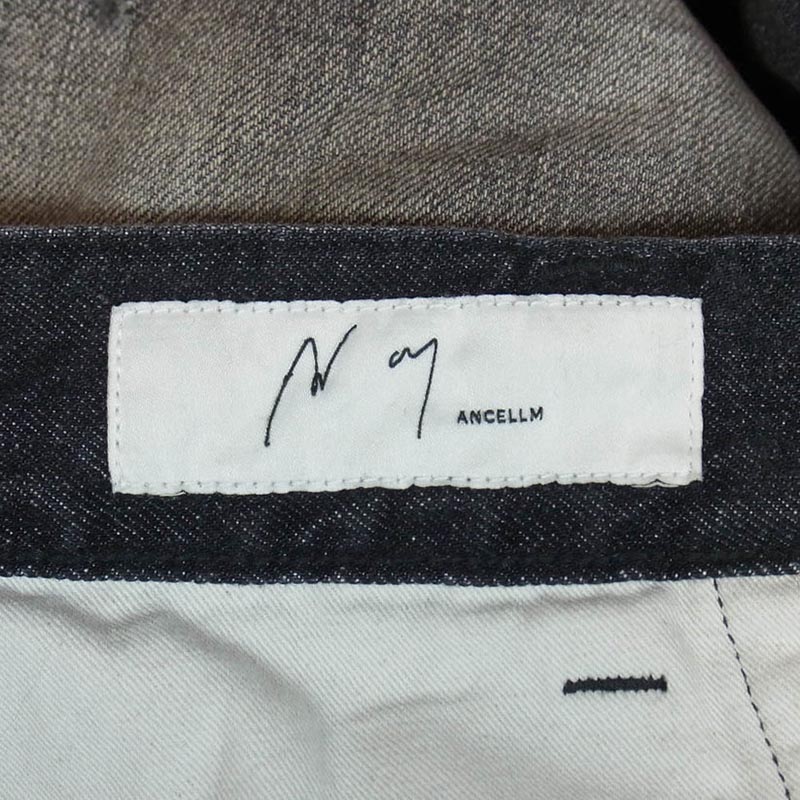 アンセルム 26SS ANC－#06-26SS-B AGING type-B エイジング加工 ワイド デニムパンツ 買取実績 画像