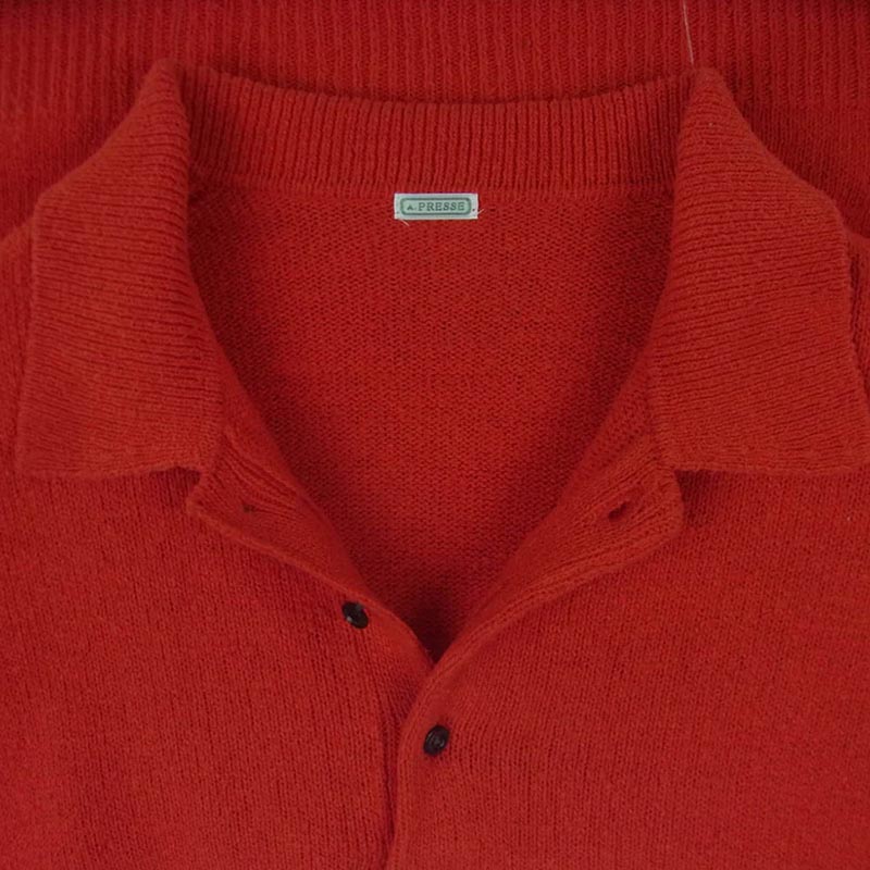 アプレッセ 26SAP-03-09 Washed Silk Nep Polo Shirts シルクネップ ニット ポロシャツ 買取実績 画像