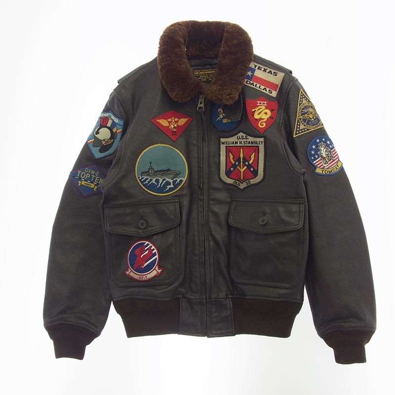 アヴィレックス 6101063 G-1 TOP GUN トップガン ゴートスキン レザー フライト ジャケット 買取実績