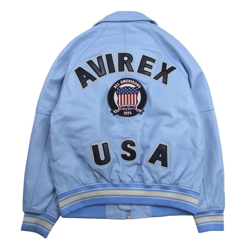 アヴィレックス 783-495001 LIGHT SIGNATURE VARSITY JACKET ライト シグネチャー バーシティー レザー ジャケット 買取実績 画像