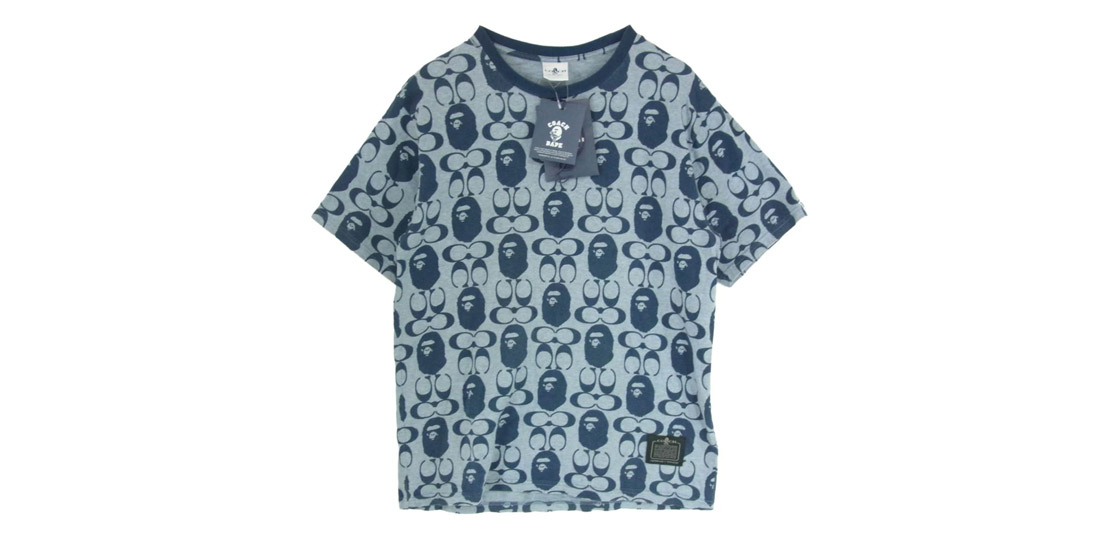アベイシングエイプ 21SS × COACH 001CSH731901C Signature Monkey Tee 買取実績