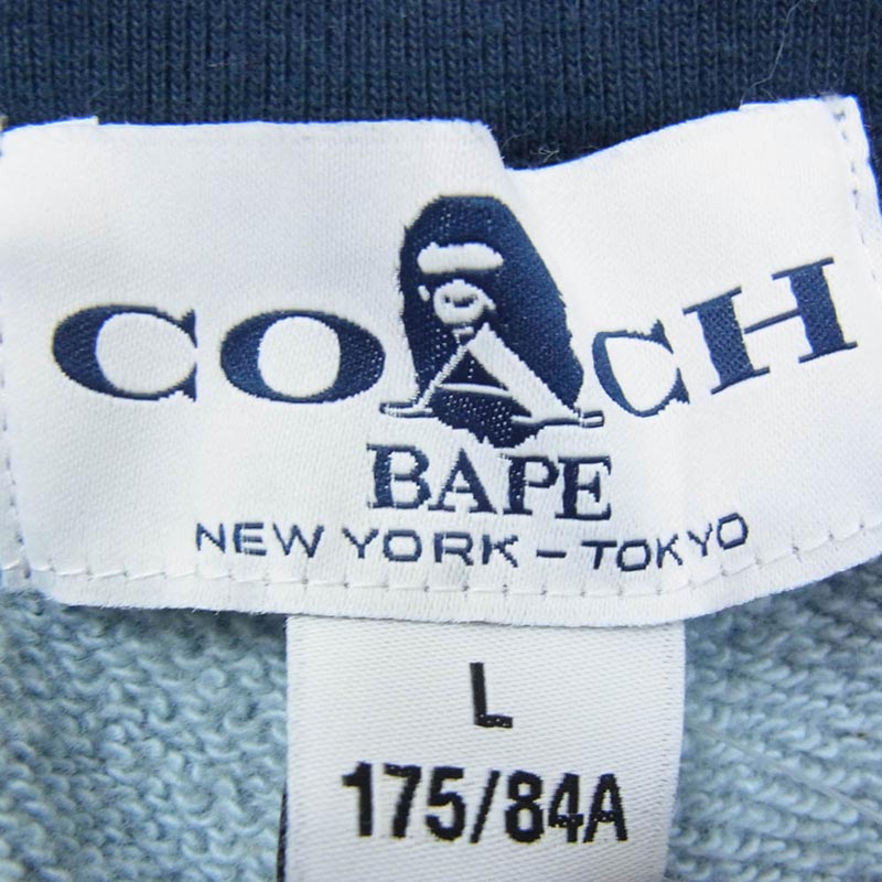 アベイシングエイプ 21SS 001SPH731902C × COACH Signature Monkey Pants コーチ シグネチャー スウェット ハーフ ショート パンツ 買取実績 画像