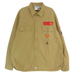 アベイシングエイプ CLASSIS COLLECTION RELAXED FIT BOYSCOUT SHIRT 復刻 ワッペン付 ボーイスカウト 長袖 シャツ  買取実績