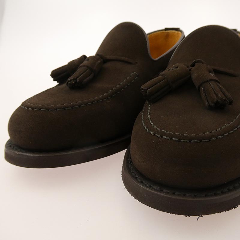 バーウィック 8491SBVIDB タッセル スエード ローファー シューズ 買取実績 画像