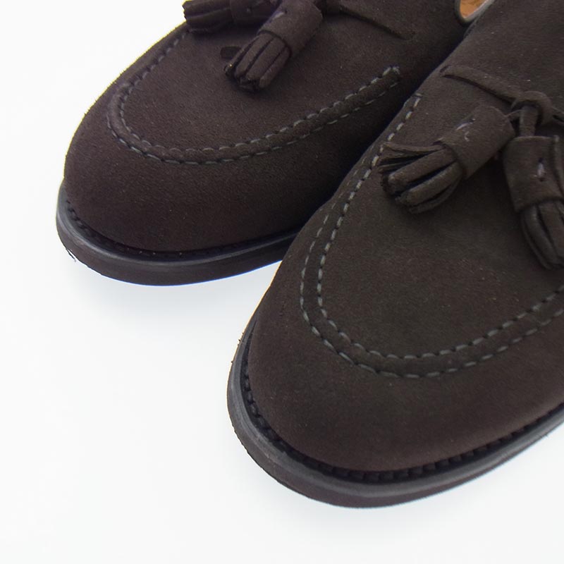 バーウィック 8491 タッセル ローファー スエード レザー ローカット シューズ 買取実績 画像