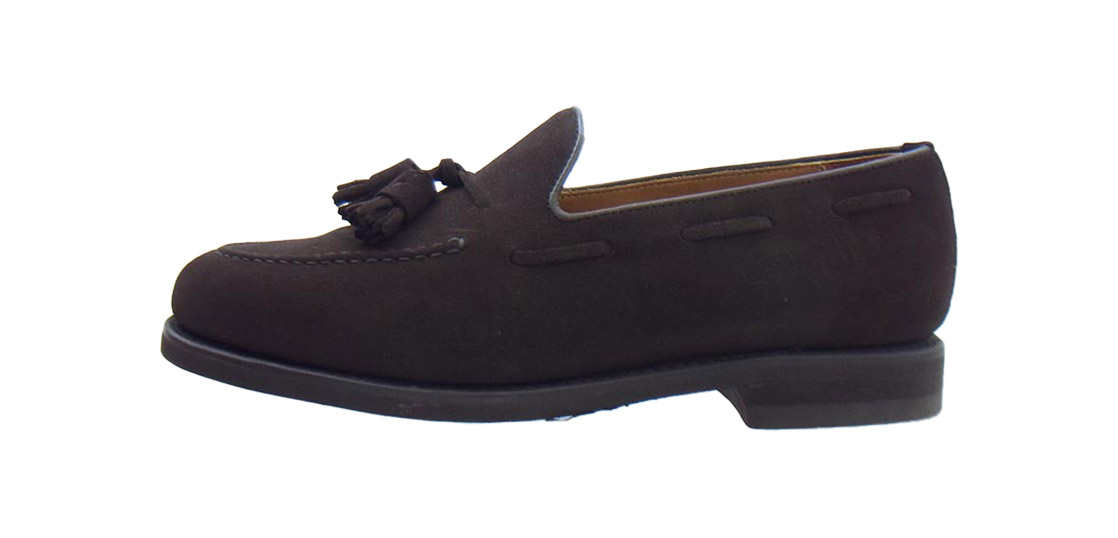 バーウィック 8491 タッセル ローファー スエード レザー ローカット シューズ 買取実績