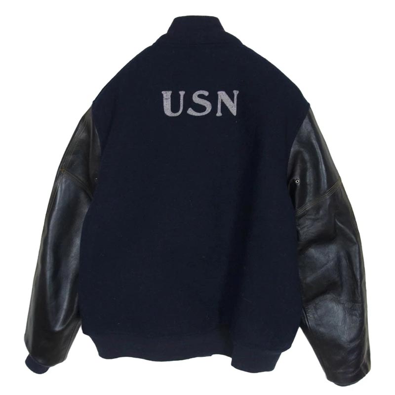 バズリクソンズ BR11332 USN FLIGT INSTRUCTOR JACKET 馬革 レザー袖切替 アメリカ海軍 フライト インストラクター ジャケット 買取実績 画像