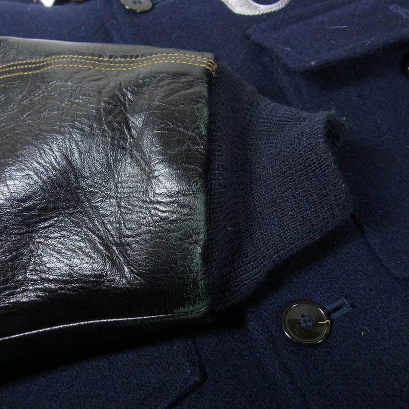 バズリクソンズ BR11332 USN FLIGT INSTRUCTOR JACKET 馬革 レザー袖切替 アメリカ海軍 フライト インストラクター ジャケット 買取実績 画像