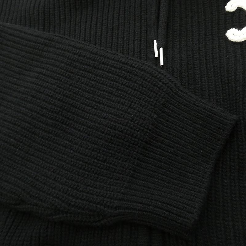 セリーヌ RY0JF0ZTQ.38NO Hooded Cardigan セーター リブニットパーカー ジップアップ フーディ カーディガン 買取実績 画像