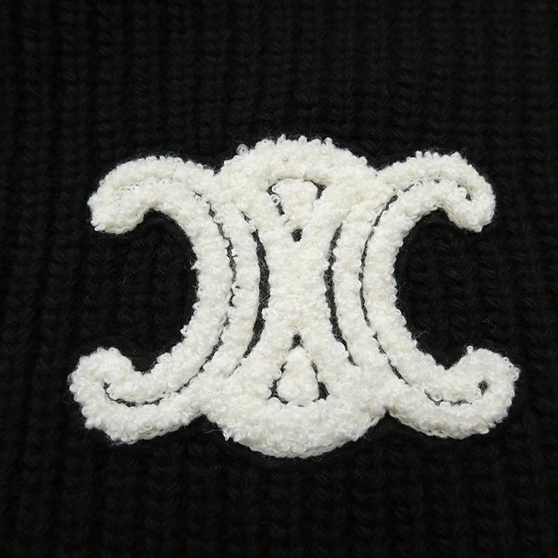 セリーヌ RY0JF0ZTQ.38NO Hooded Cardigan セーター リブニットパーカー ジップアップ フーディ カーディガン 買取実績 画像