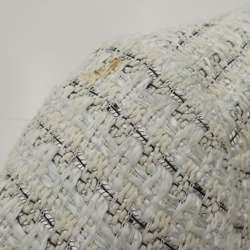 シャネル P24960W03484 05C Collarless Single Breasted Tweed Jacket ノーカラー シングル ブレスト ツイード 半袖 ジャケット 買取実績 画像