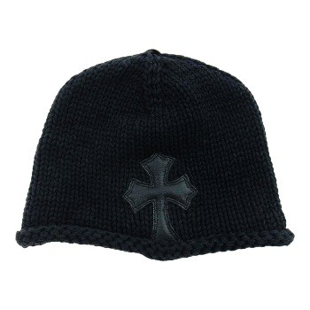 CH クロスパッチビーニー ブラック系画像