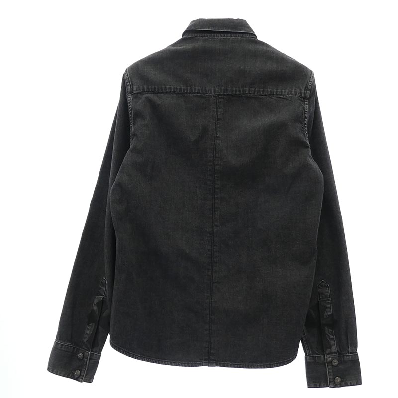 クロムハーツ（原本無） DENIM LOOSEEND 袖レザークロスパッチ クロスボールボタン ルーズエンド 長袖 デニムシャツ 買取実績 画像
