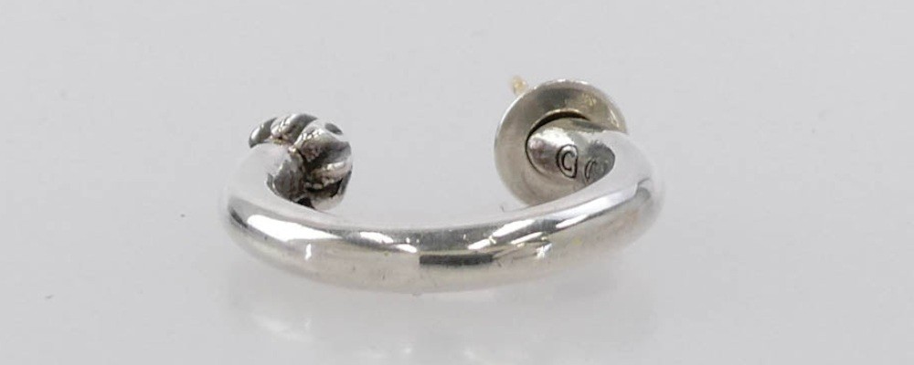 クロムハーツ プレーン フープ シルバー ピアス シルバー系画像