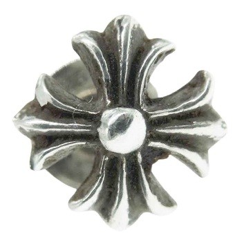 クロムハーツ CHプラス スタッド ピアス シルバー系画像