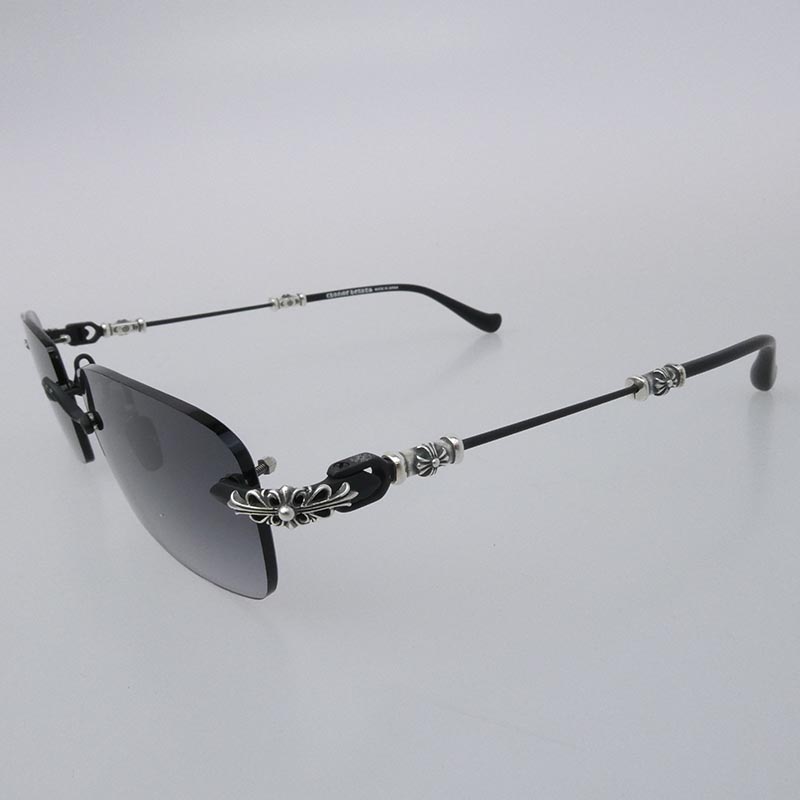 クロムハーツ（原本無） PILLS III サイドフローラルクロス CHプラス グラデーションレンズ リムレス サングラス 買取実績 画像