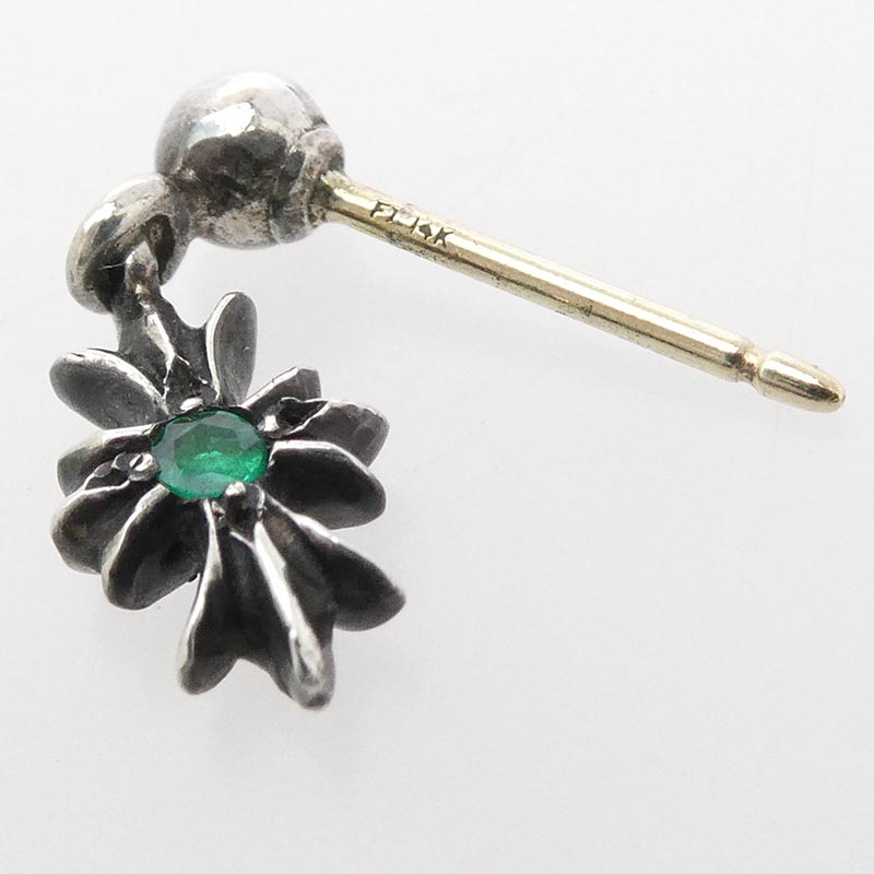 クロムハーツ（原本無） TNY E CH PLS タイニーECHプラスドロップ アフターエメラルド ピアス 買取実績 画像