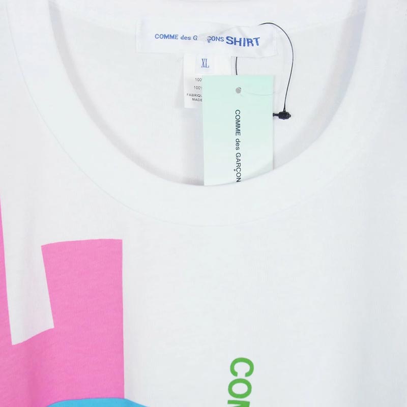 コムデギャルソン 25AW FP-T002-W25 SHIRT シャツ コットンポプリン デジタルプリント クルーネック 半袖 Tシャツ カットソー 買取実績 画像