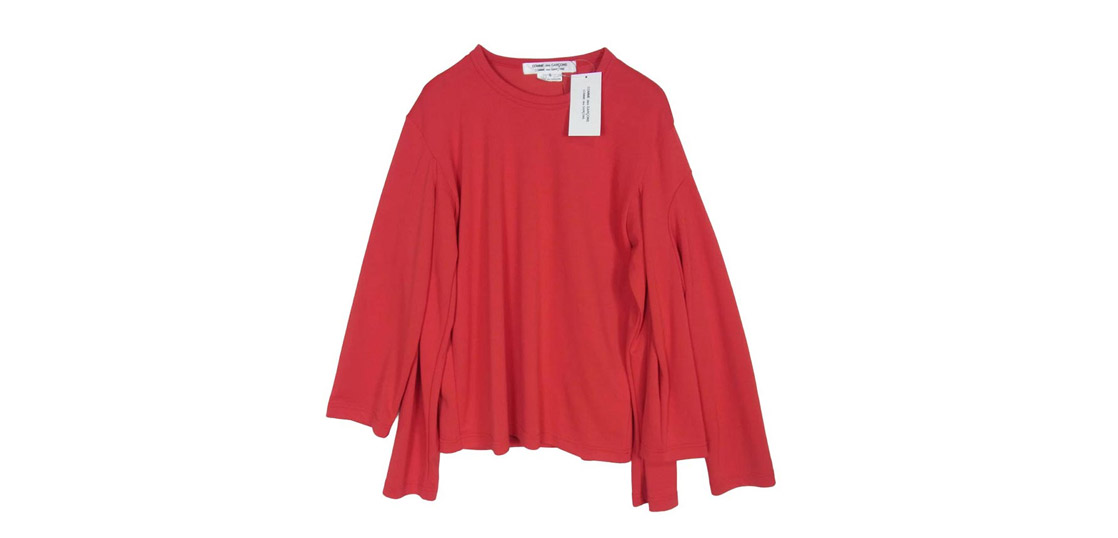 コムデギャルソンコムデギャルソン コムコム 25SS RO-T023-051  四本袖 クルーネック ジャージー 長袖 Tシャツ カットソー 買取実績