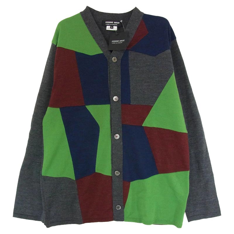 コムデギャルソンオムドゥ 25AW DP-N001-051 WOOL CARDIGAN PATCHWORK 買取実績
