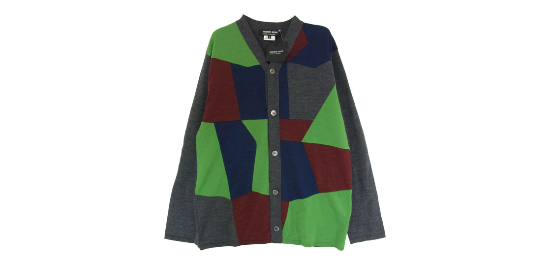 コムデギャルソンオムドゥ 25AW DP-N001-051 WOOL CARDIGAN PATCHWORK 買取実績