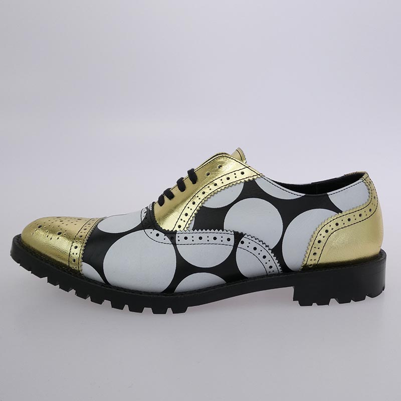 コムデギャルソンオムプリュス 13SS ドット レースアップ レザー ドレス シューズ 買取実績 画像