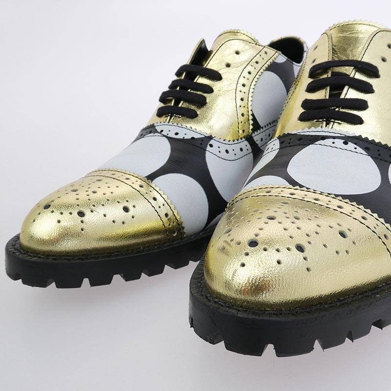 コムデギャルソンオムプリュス 13SS ドット レースアップ レザー ドレス シューズ 買取実績 画像