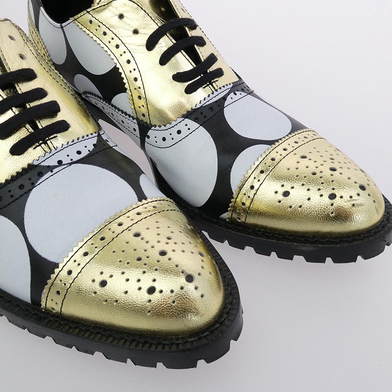 コムデギャルソンオムプリュス 13SS ドット レースアップ レザー ドレス シューズ 買取実績 画像