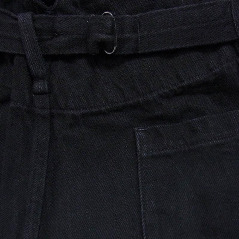 コモリ 21AW U03-03012 ブラックデニム オーバーパンツ 買取実績 画像