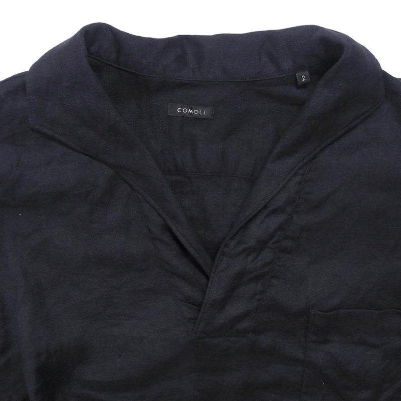 コモリ 23SS X01-02023 リネンツイル スキッパーシャツ 買取実績 画像