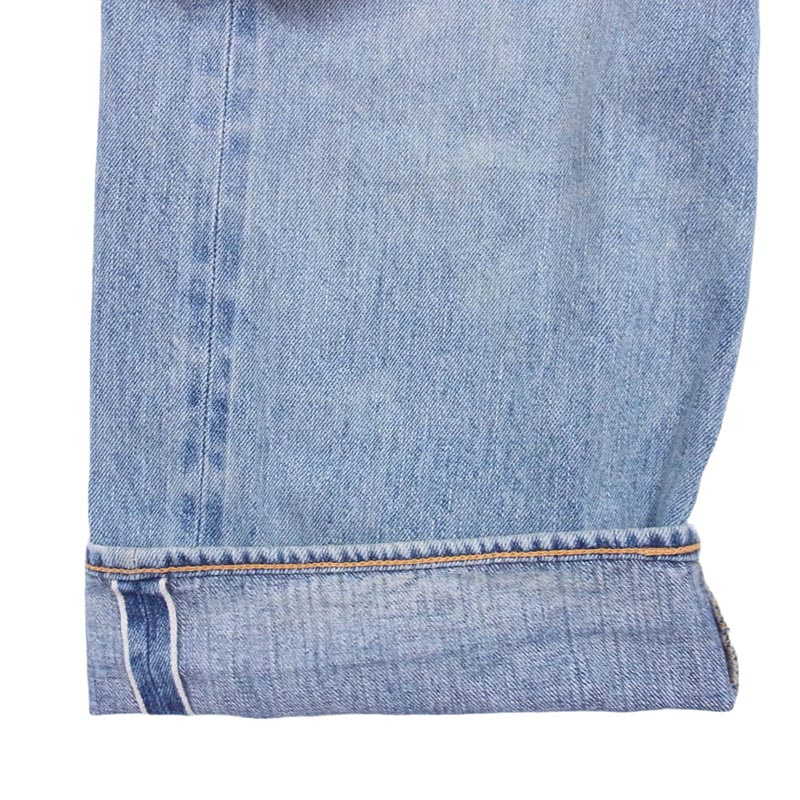 コモリ 23SS X01-03004 BLEACH DENIM ブリーチ 5P デニムパンツ 買取実績 画像