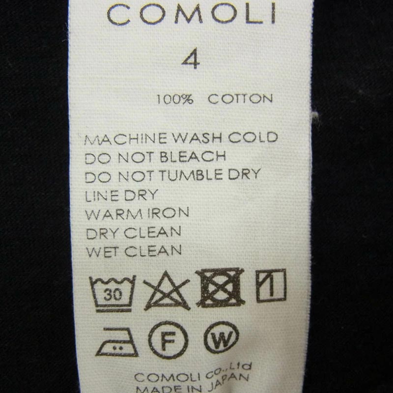 コモリ 24SS Z01-05017 空紡天竺 サープラス 無地 クルーネック 丸首 Tシャツ 買取実績 画像