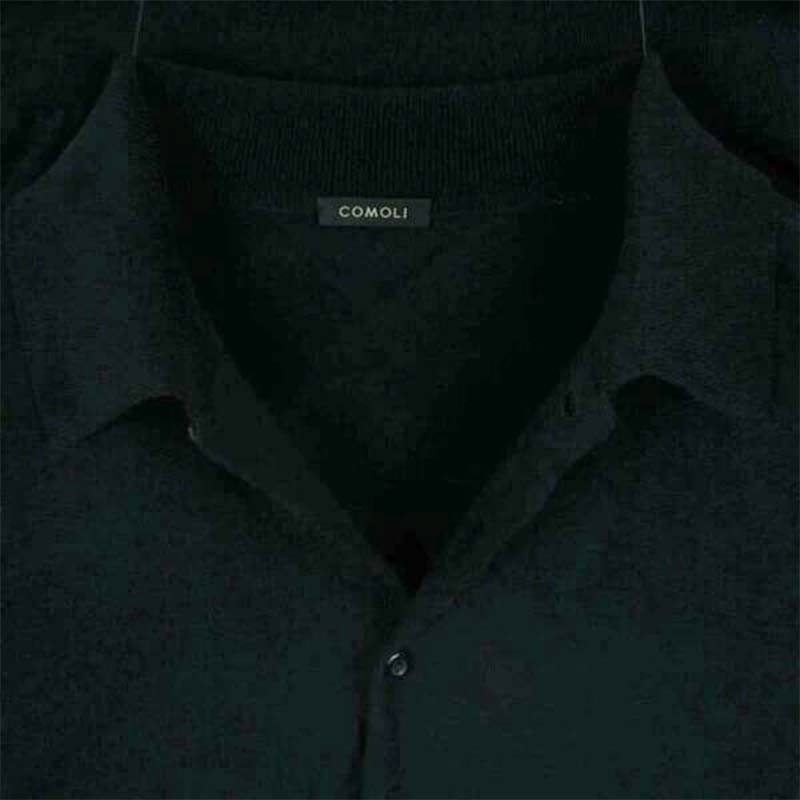 コモリ 25SS B01-06003 コットン ニット ポロシャツ 長袖 日本製 買取実績 画像