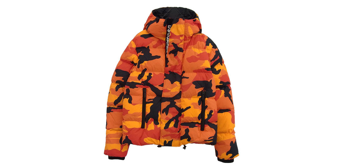 ディースクエアード 21AW S71AN0305 カモ柄 カモフラ 迷彩 ダウン フーディー ジャケット 買取実績