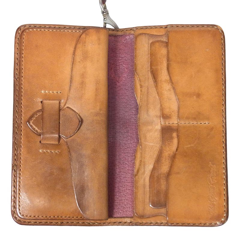 フラットヘッド LEATHER LONG WALLET ウォレット レザー ロープ付き レザー ロング ウォレット 長財布 買取実績 画像