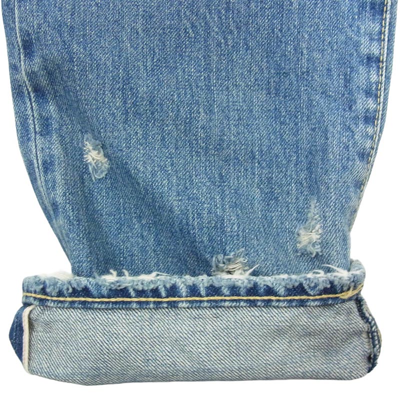 ヒステリックグラマー 0262AP11 RWH加工 クラッシュ ダメージ加工 スタッズ ストレート デニムパンツ 買取実績 画像