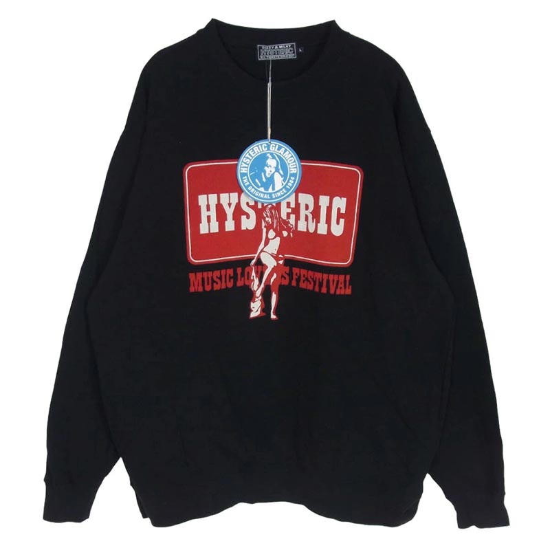 ヒステリックグラマー 26SS 02261CL05 MUSIC LOVERS FESTIVAL クルーネック 長袖 Tシャツ 買取実績