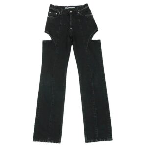 ジョンローレンスサリバン 20C022-0323-36 WASHED DENIM HOLLOWED OUT DENIM PANTS カットアウト ウォッシュド デニム パンツ 買取実績 画像