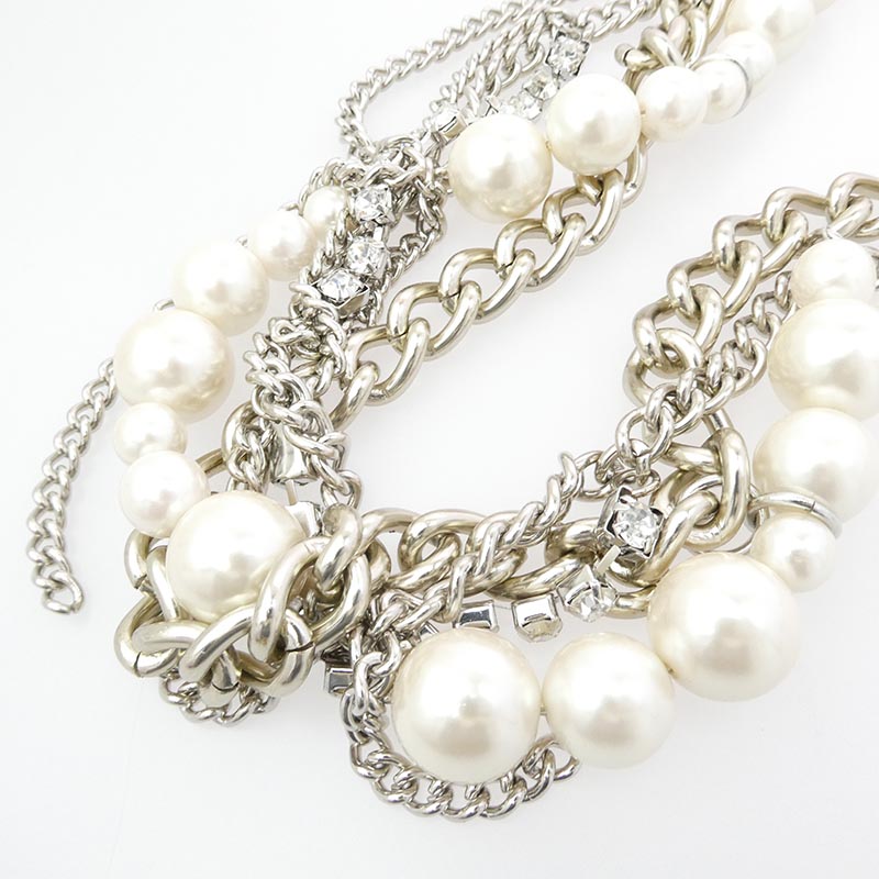 ジュンヤワタナベコムデギャルソン 23SS JK-K802 パール チェーン ネックレス 買取実績 画像