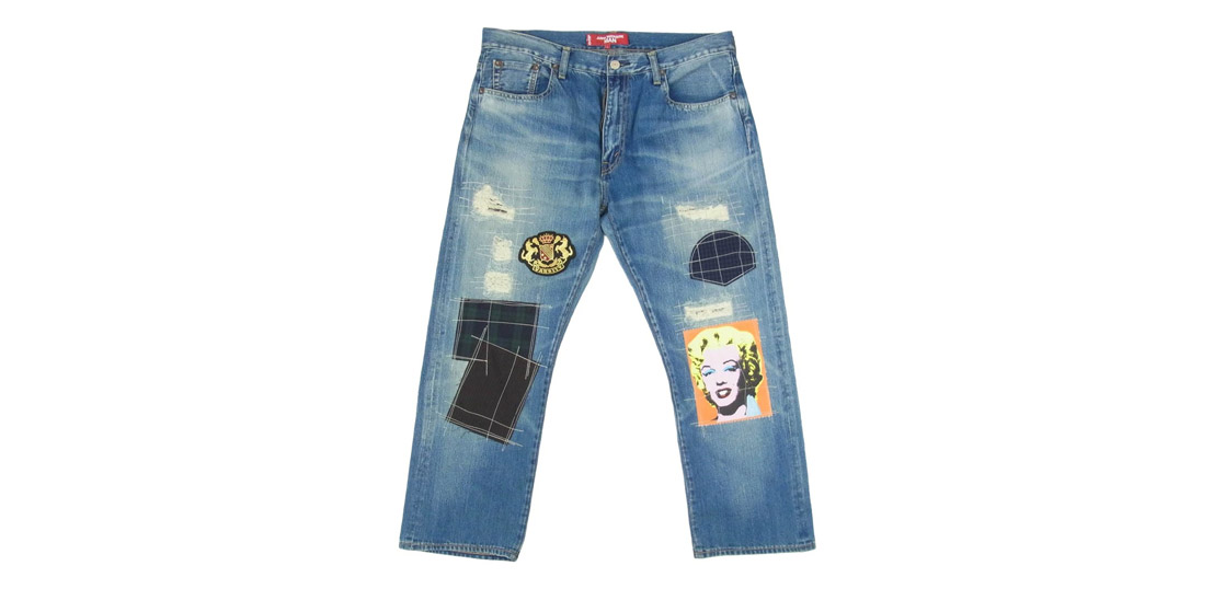 ジュンヤワタナベコムデギャルソンマン WK-P211 Levi’s Andy Warhol リーバイス 綿 セルヴィッチ アンディ・ウォーホル パッチワーク デニム パンツ 買取実績