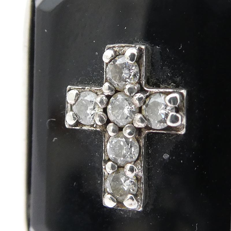 ジャスティンデイビス SRJ100 EMINEM エミネム オニキス クロス ダイヤモンド リング 買取実績 画像