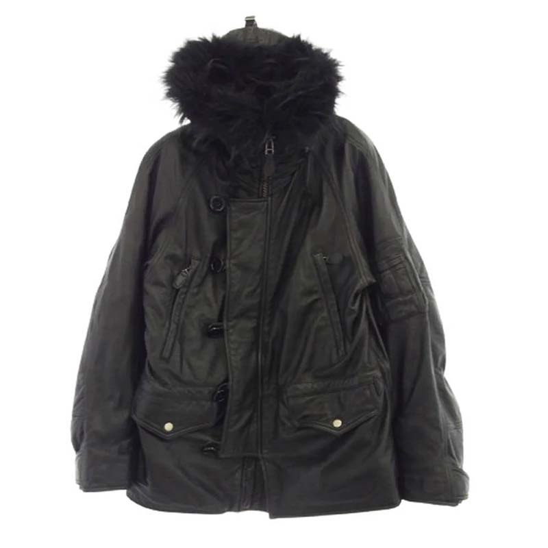 カドヤ N-3 BR M.I.R SPEC レザー N-3B ファーフードコート 買取実績 画像