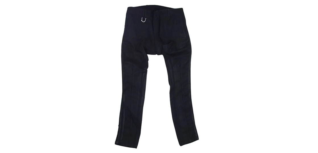 キリュウキリュウ 22AW KO-HP32TP-904 コーティング ハイテンションジャージー ベルベットサイドラインテープ サルエルパンツ ブラック系 買取実績