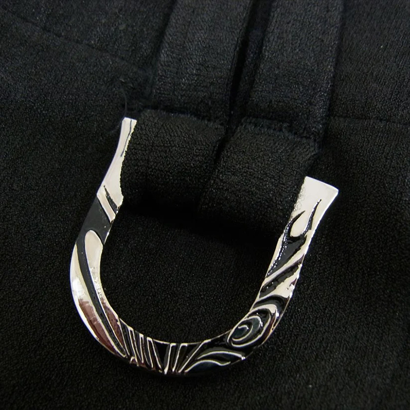 キリュウキリュウ 22AW KO-HP32TP-904 コーティング ハイテンションジャージー ベルベットサイドラインテープ サルエルパンツ ブラック系 買取実績 画像