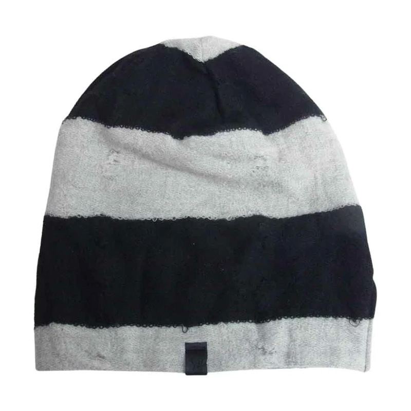 キリュウキリュウ KM-HCAP01-055 ボーダー ニット キャップ ブラック系 ホワイト系 買取実績 画像