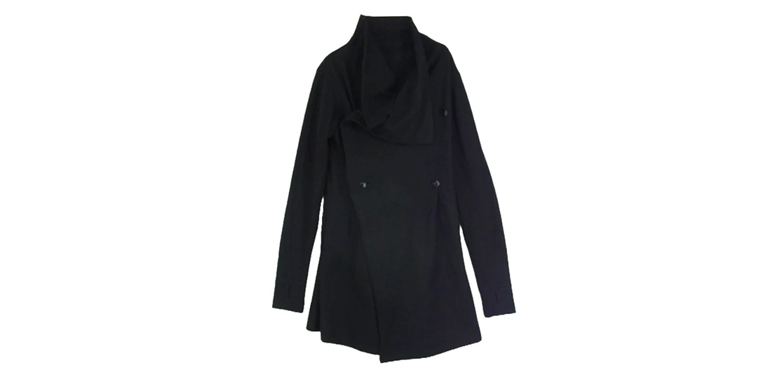 キリュウキリュウ KX-HT27-058 Wrap Frill Cardigan ウール ラップ カーディガン ブラック系 買取実績