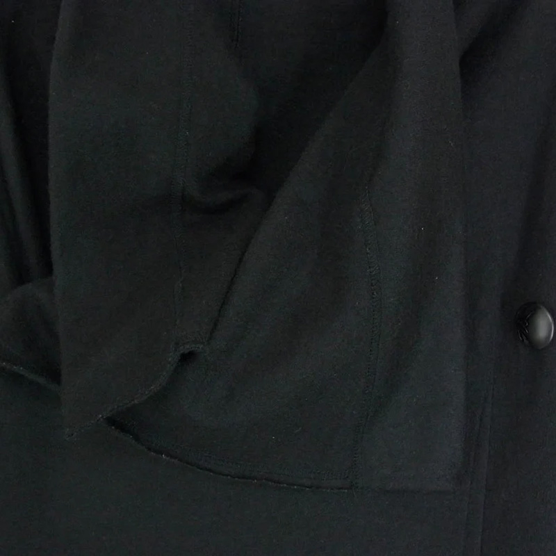 キリュウキリュウ KX-HT27-058 Wrap Frill Cardigan ウール ラップ カーディガン ブラック系 買取実績 画像