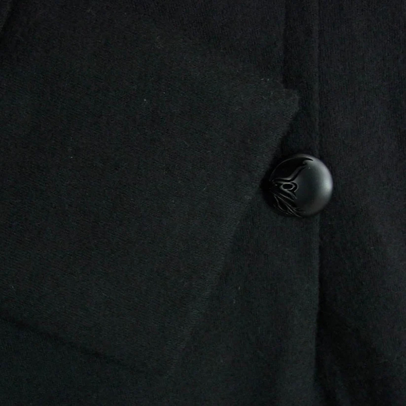 キリュウキリュウ KX-HT27-058 Wrap Frill Cardigan ウール ラップ カーディガン ブラック系 買取実績 画像