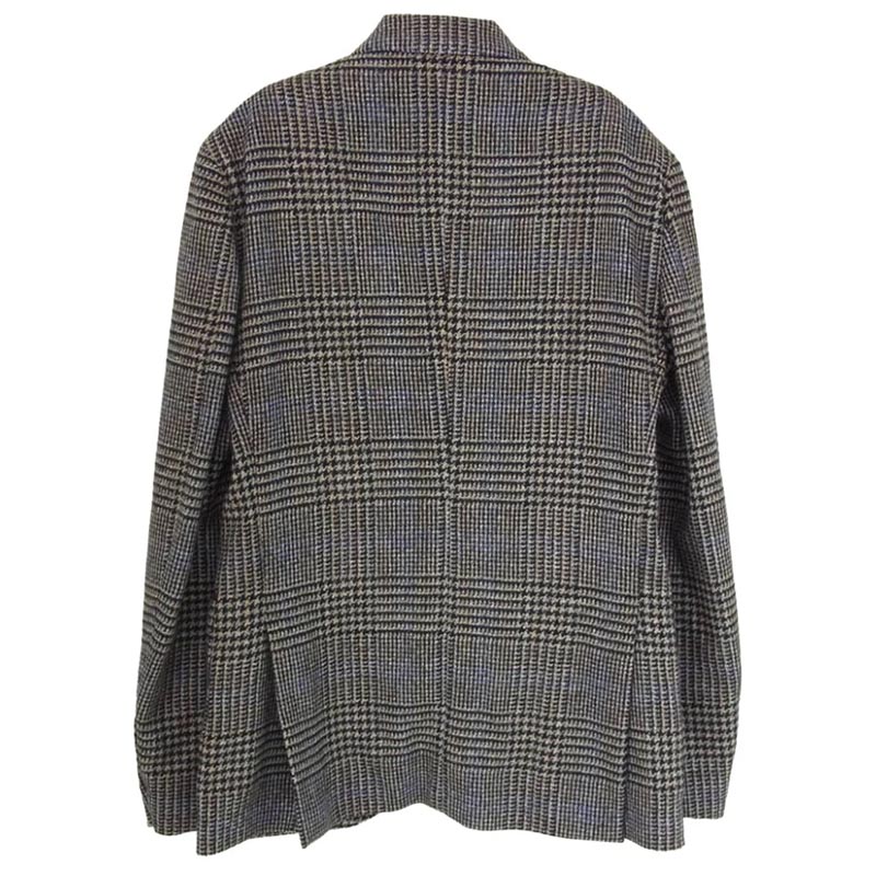 ラルディーニ IG902AV イタリア製 ブートニエール付き 千鳥格子柄 ウール 2B 段返り テーラードジャケット 買取実績 画像
